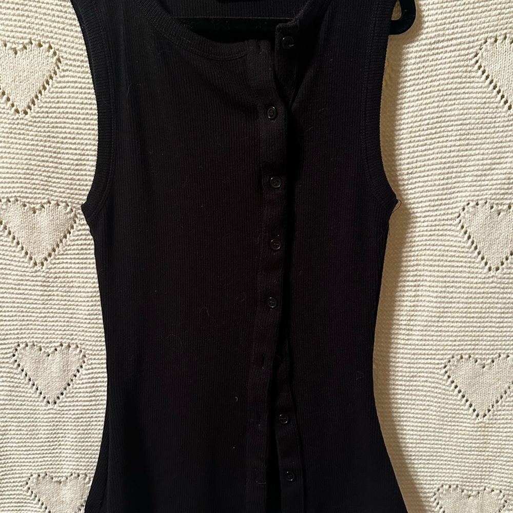 Kookai Asymmetrical Knit Top Black - Picture 3 of 5